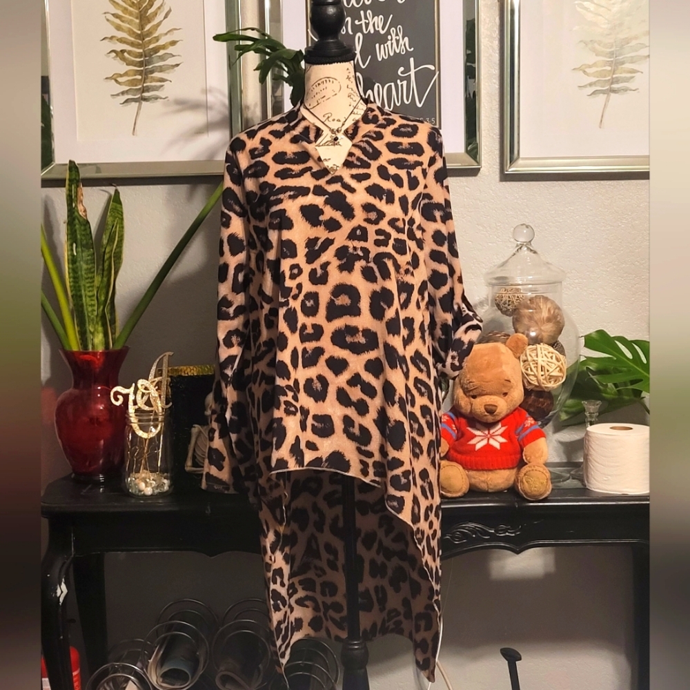SHEIN Long Back Blouse High/Low